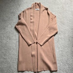 Mango camel long cardigan sweater medium